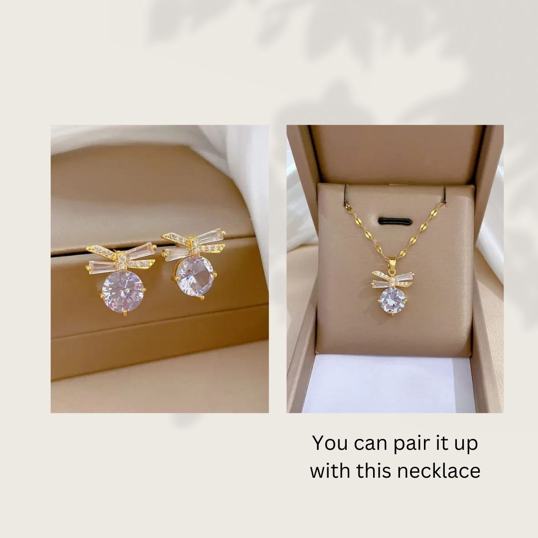 Zircon Drop Earrings