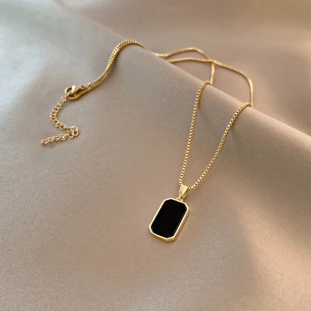 Geometric Square Necklace