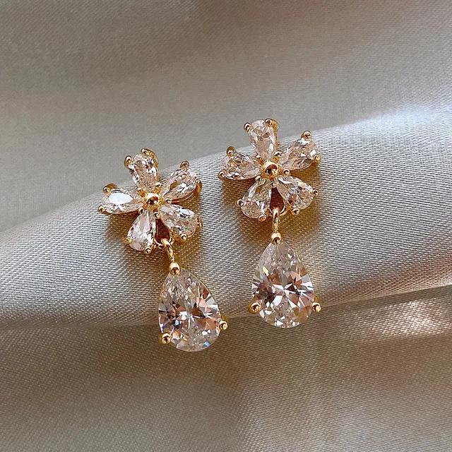 Rhinestone Dangle Earrings