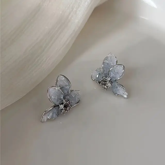 Flower Crystal Earrings