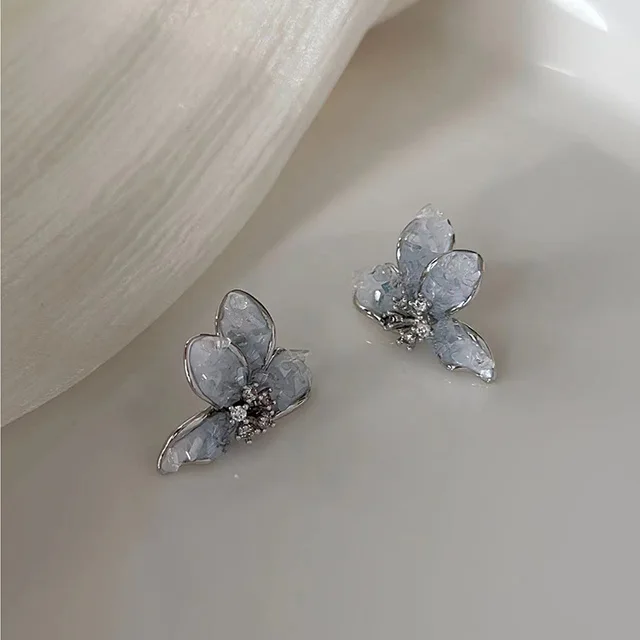 Flower Crystal Earrings