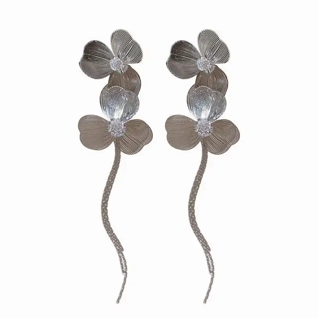 Flower Tassel Earrings