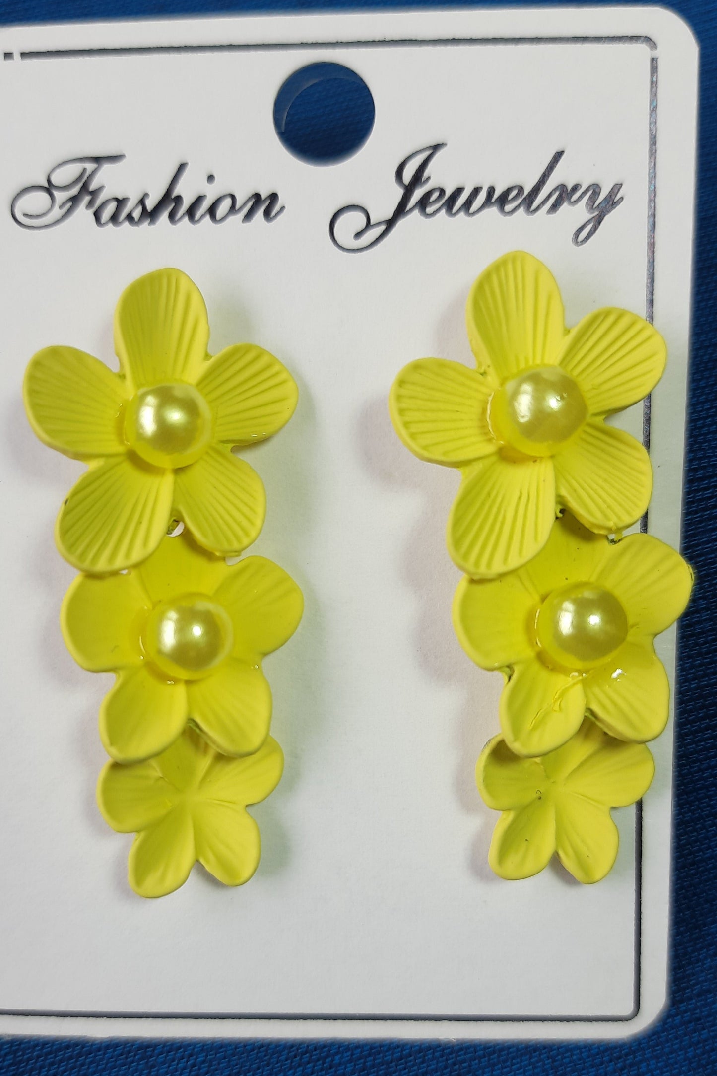 Yellow Flower Earrings