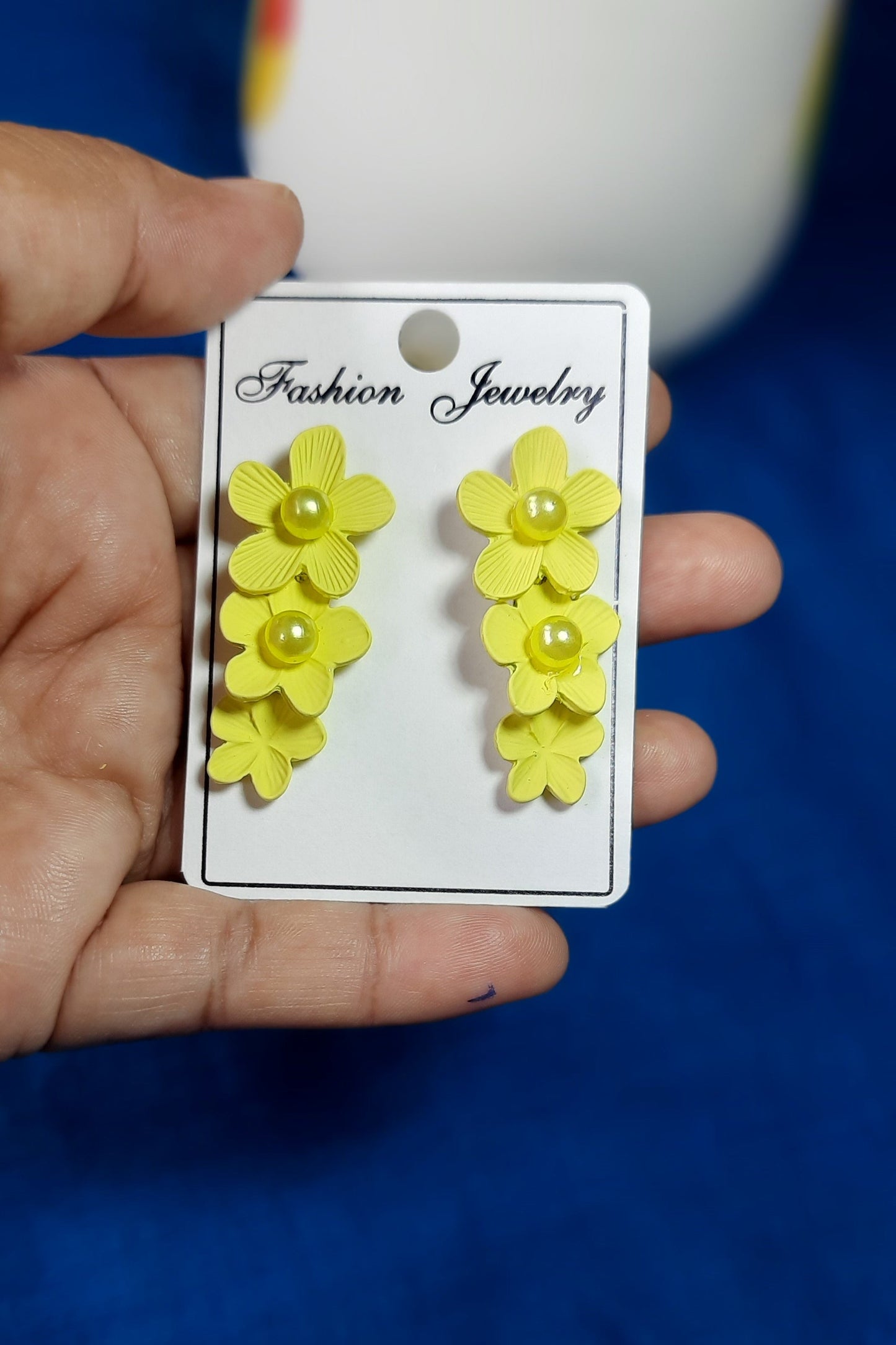 Yellow Flower Earrings