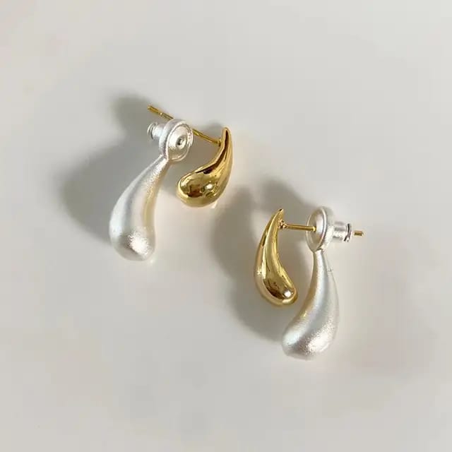 Water droplet earrings