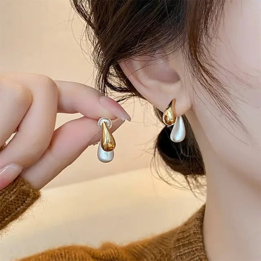 Water droplet earrings