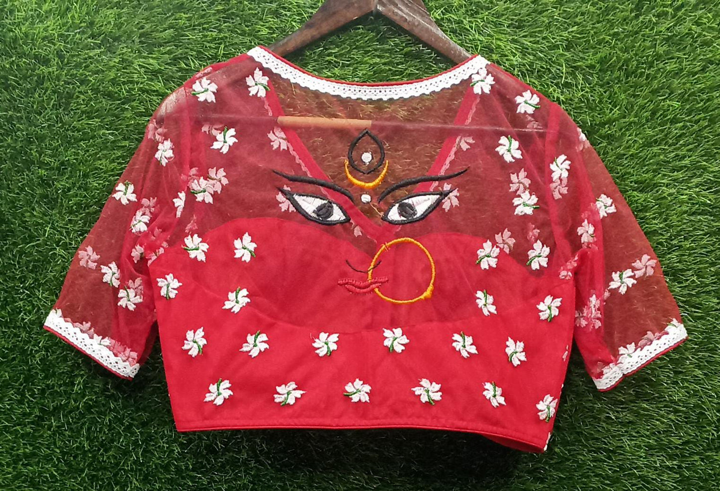 Durga Net Blouse