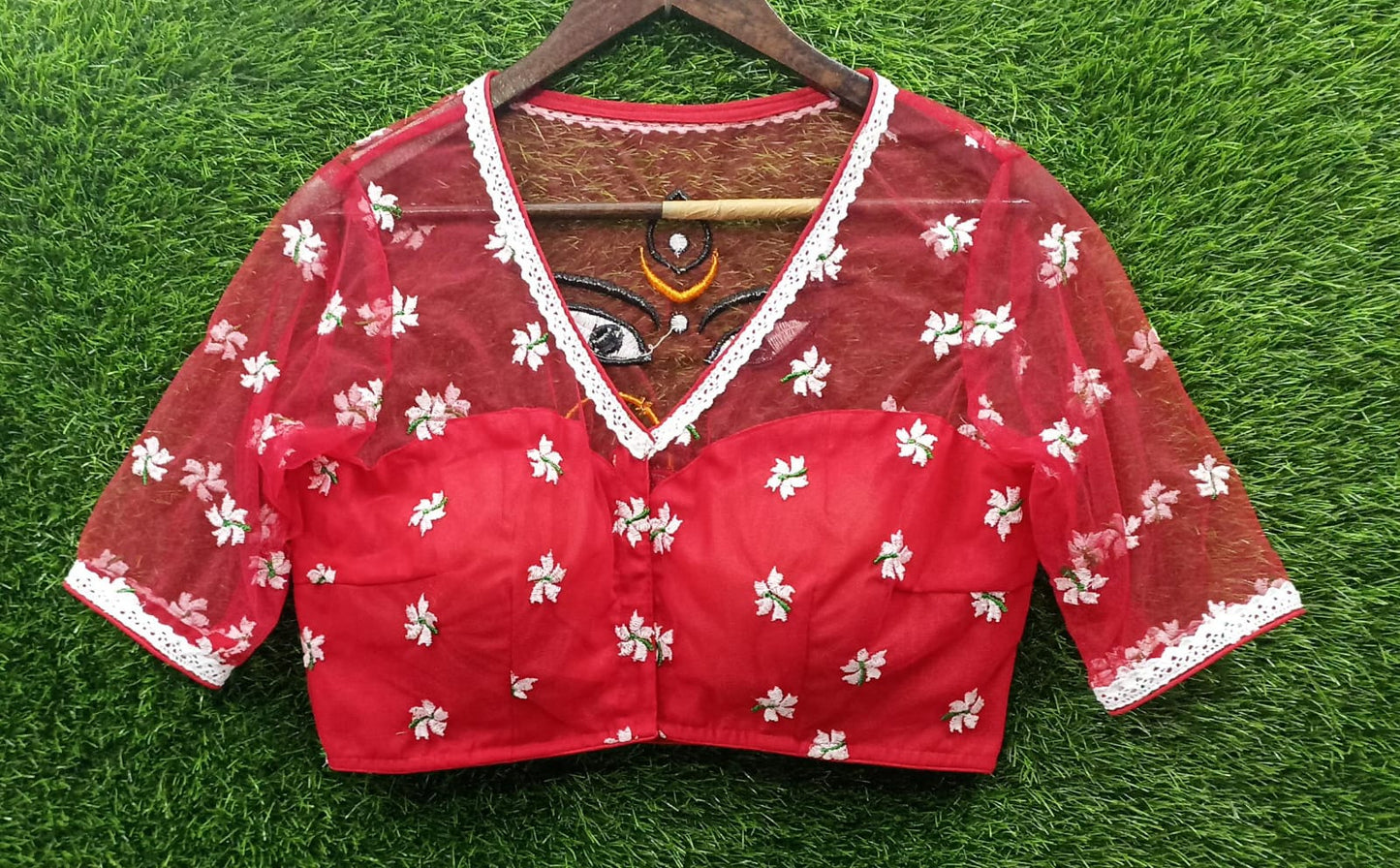 Durga Net Blouse