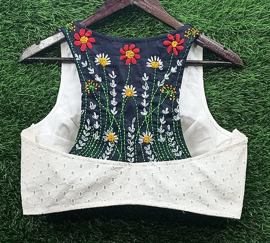 Hakoba-Hand Embroidary Blouse