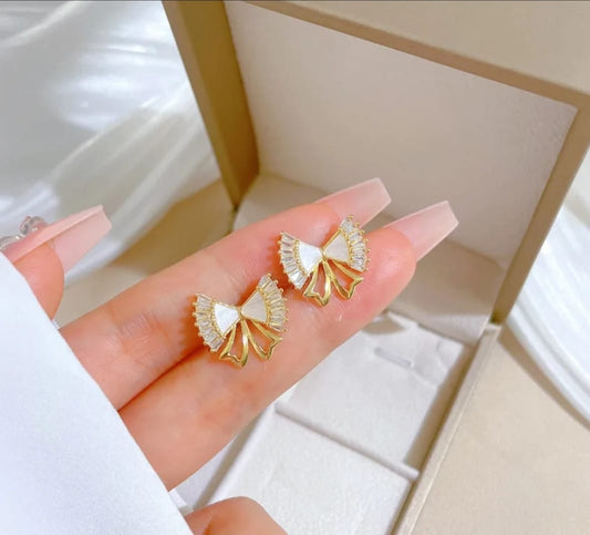 Zircon Butterfly Earrings