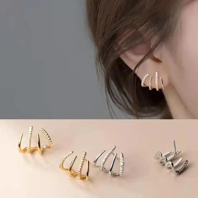 Silver Claw Earrings