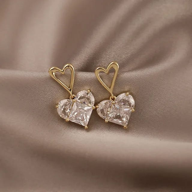 White Love Earrings